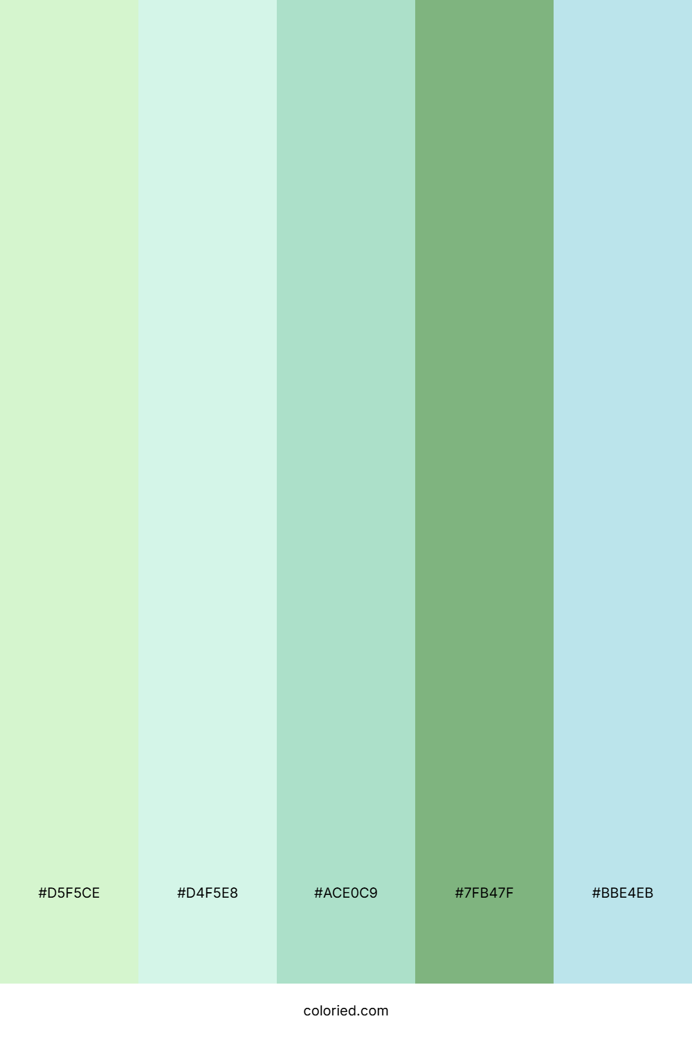 Mint and Pistachio Color Palette