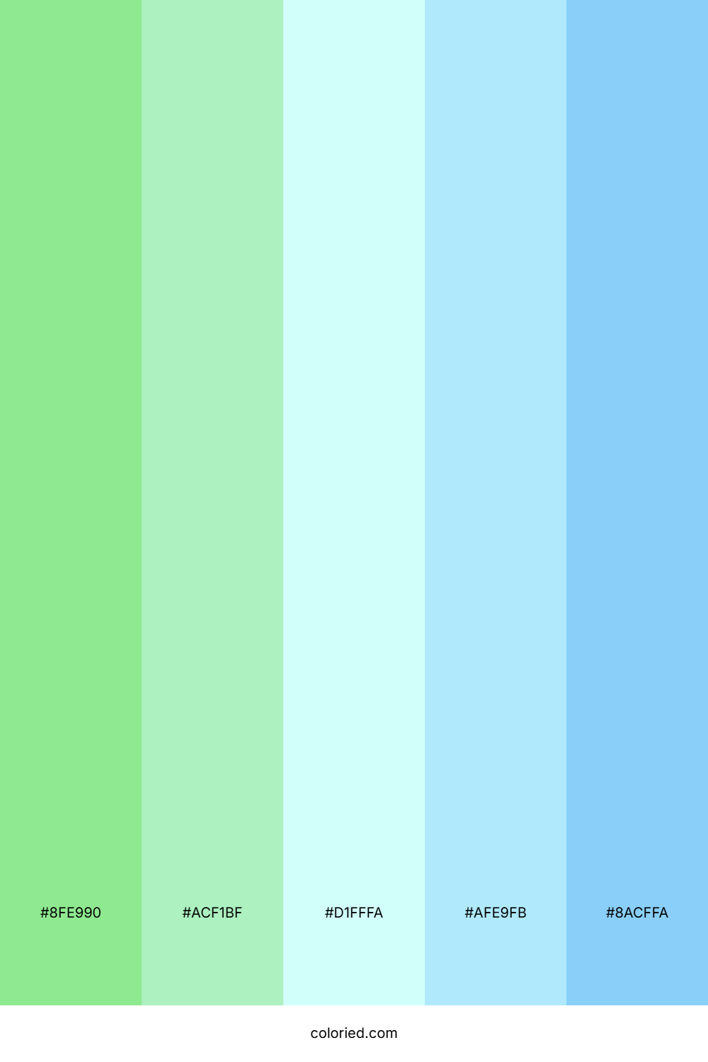 Mint and Sky Color Palette
