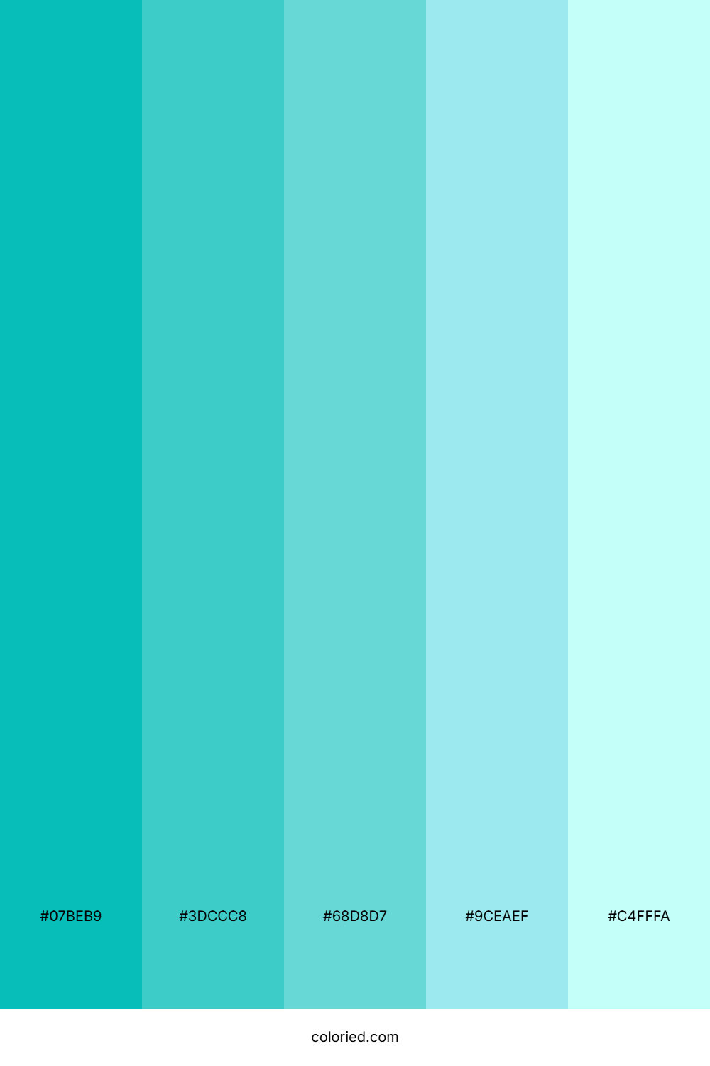Mint Aqua Breeze Color Palette