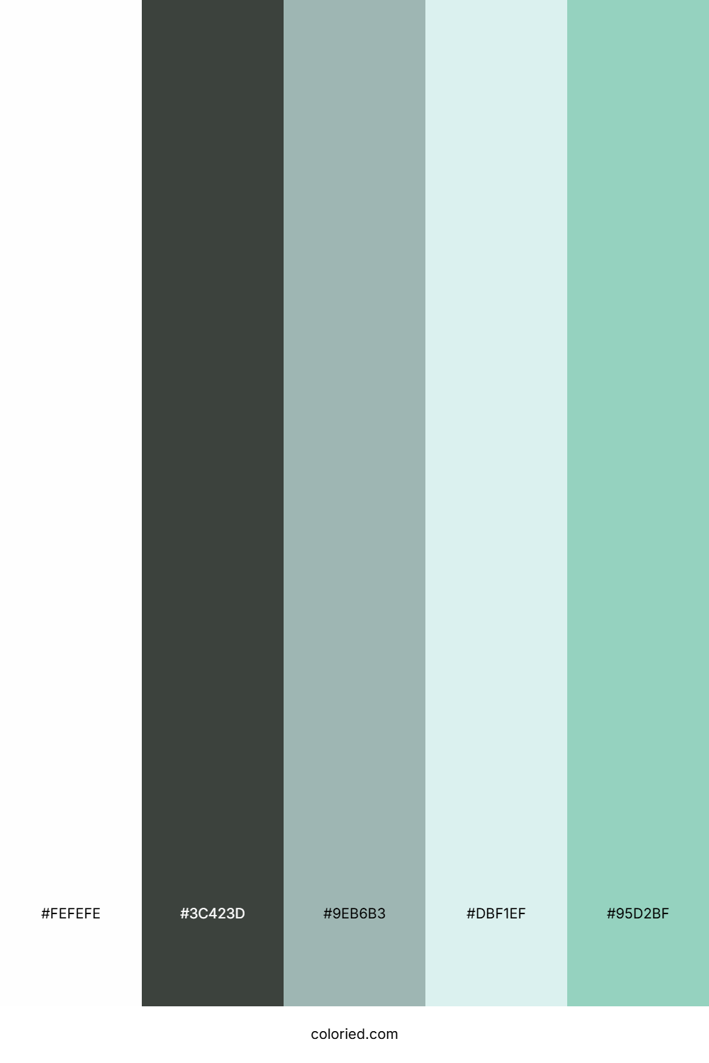 Mint Ash Whisper Color Palette