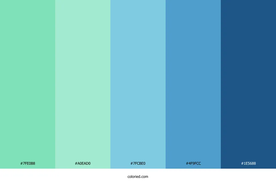 Mint Blue Color Palette