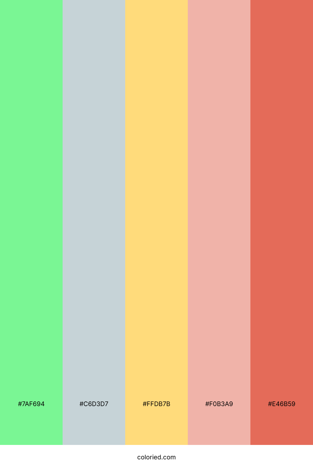 Mint Blush Sunset Color Palette