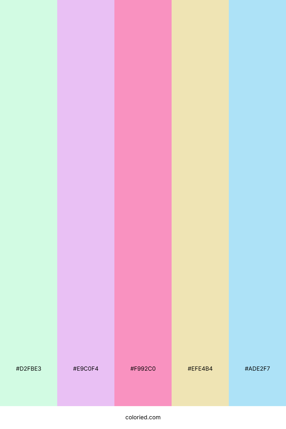Mint Candy Cloud Color Palette