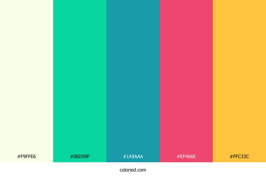 Mint Coral Sun Palette