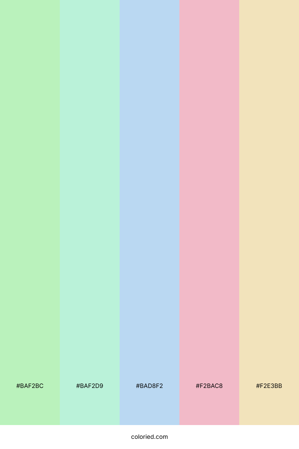 Mint Cotton Candy Color Palette