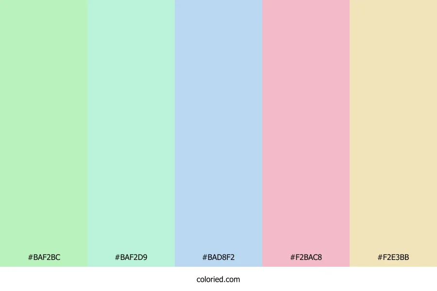 Mint Cotton Candy Color Palette