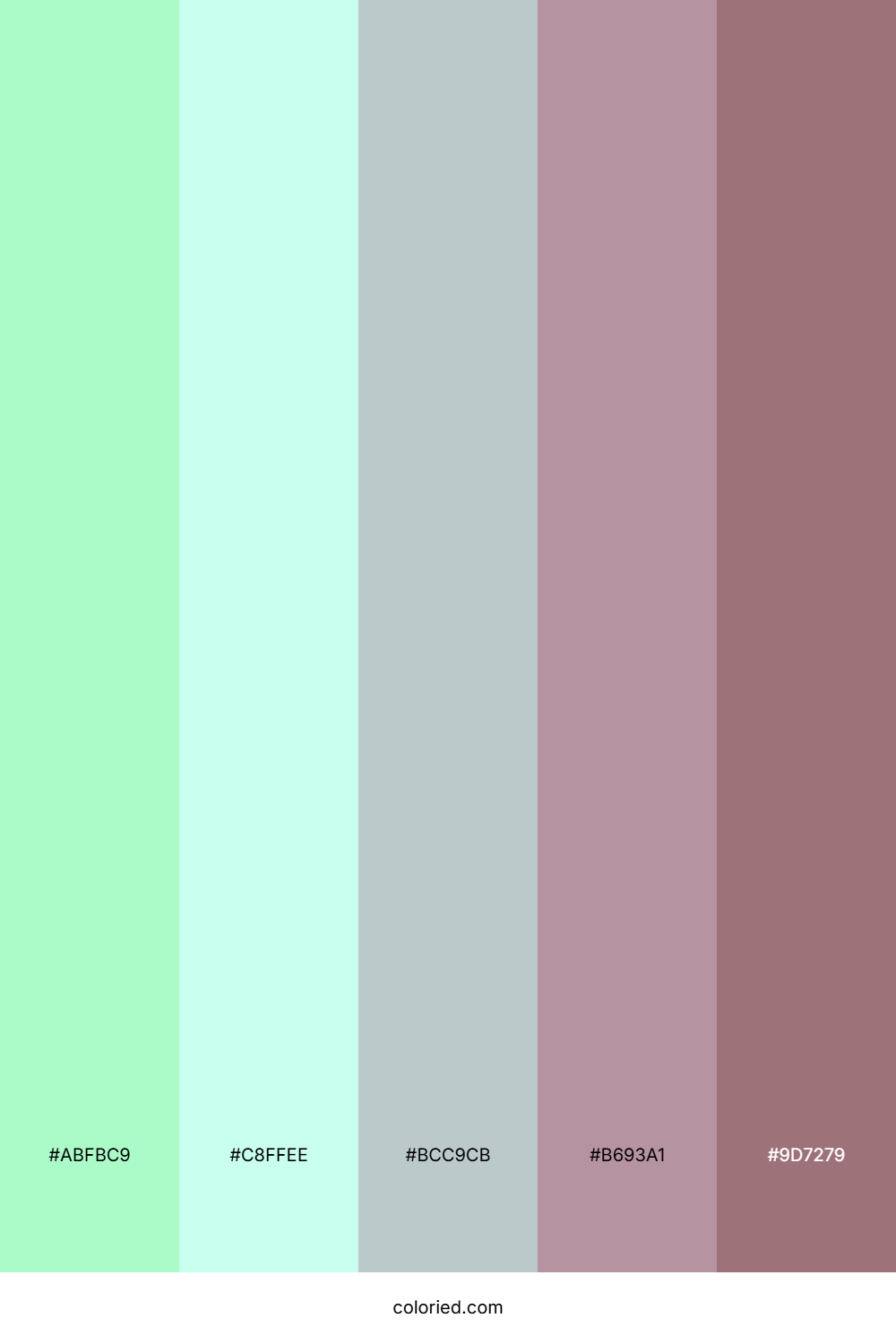 Mint Cotton Cloud Color Palette