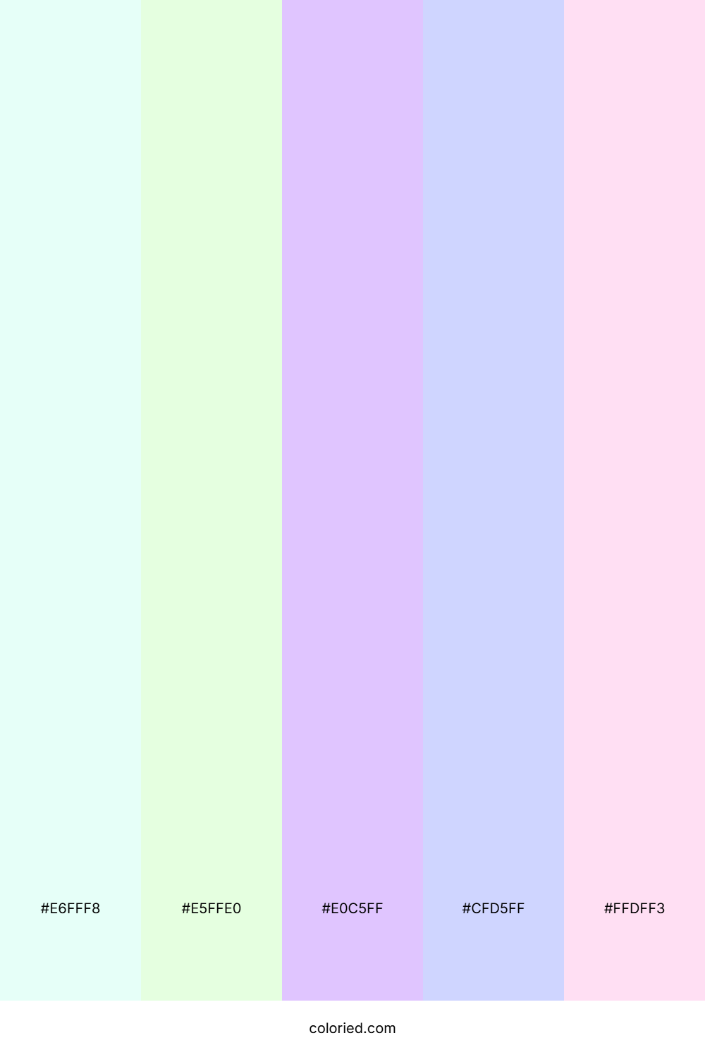 Mint Frost and Lavender Cloud Color Palette