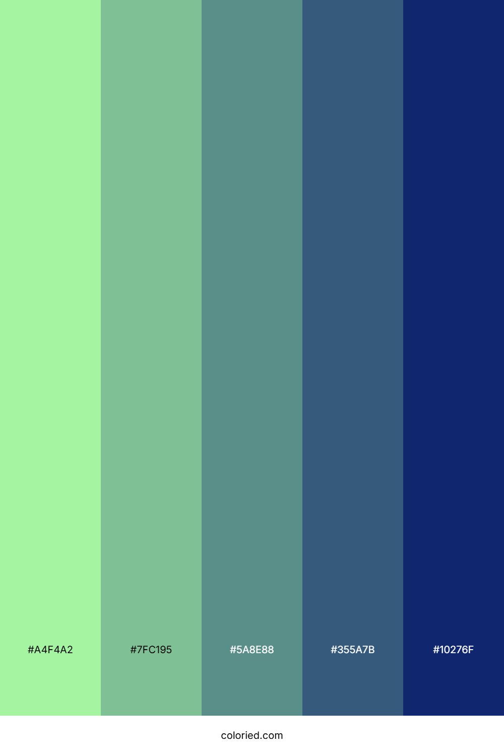 Mint Frost Ocean Color Palette