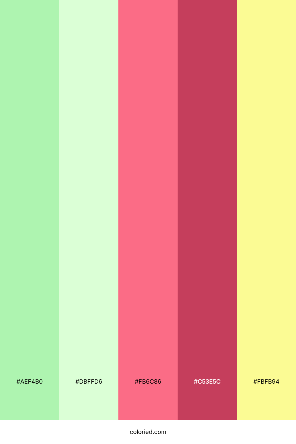 Mint Green And Coral Color Palette