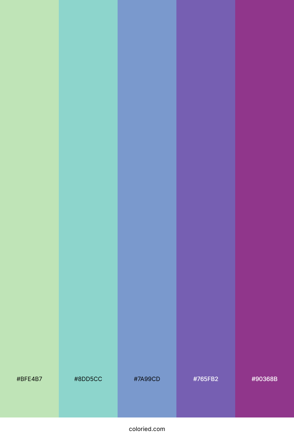 Mint Green and Deep Purple Color Palette