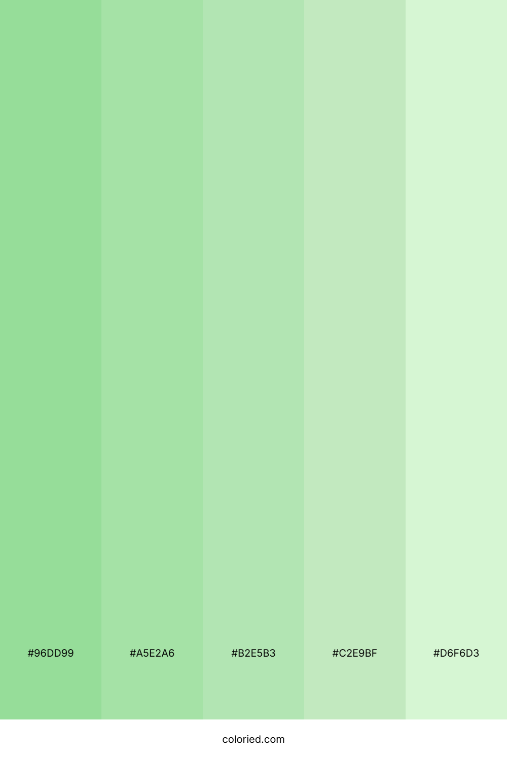 Mint Green and Pastel Green Color Palette