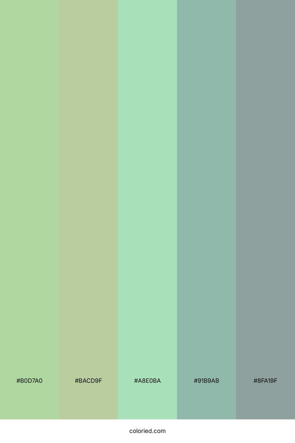 Mint Green and Sage Color Palette