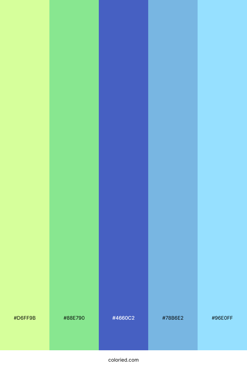 Mint Green and Sky Blue Color Palette