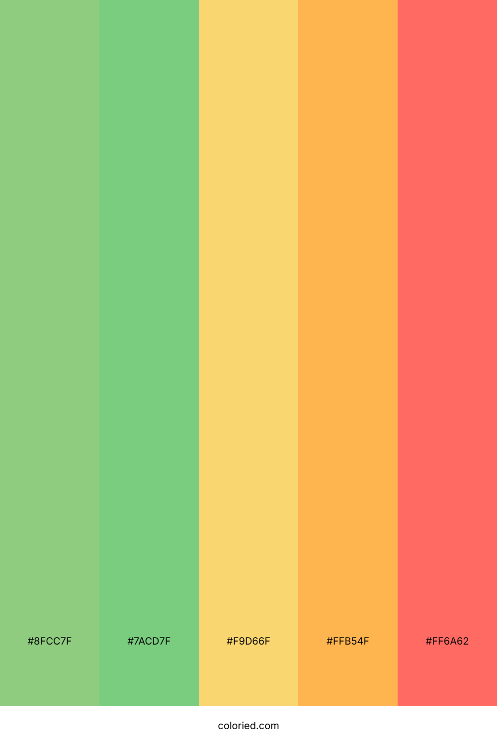 Mint Green and Tangerine Color Palette