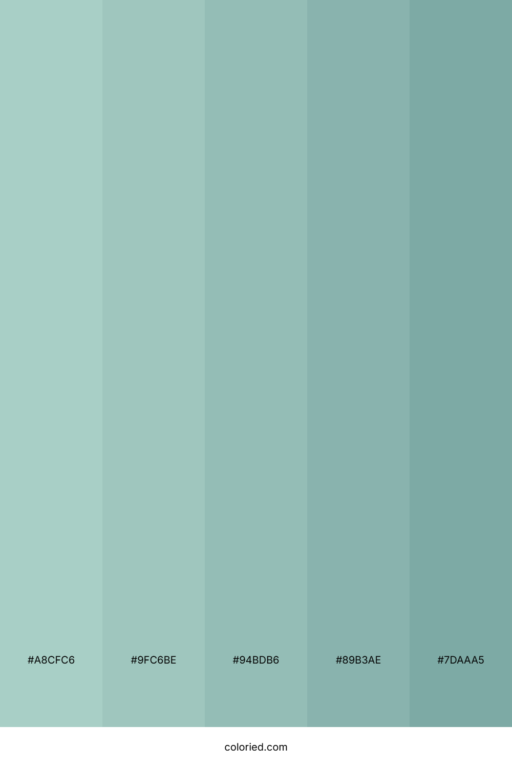 Mint Grey Color Palette