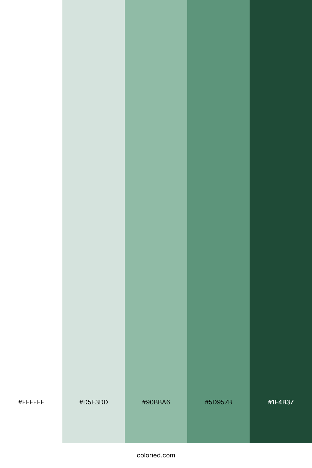 Mint Leaf and Forest Green Color Palette