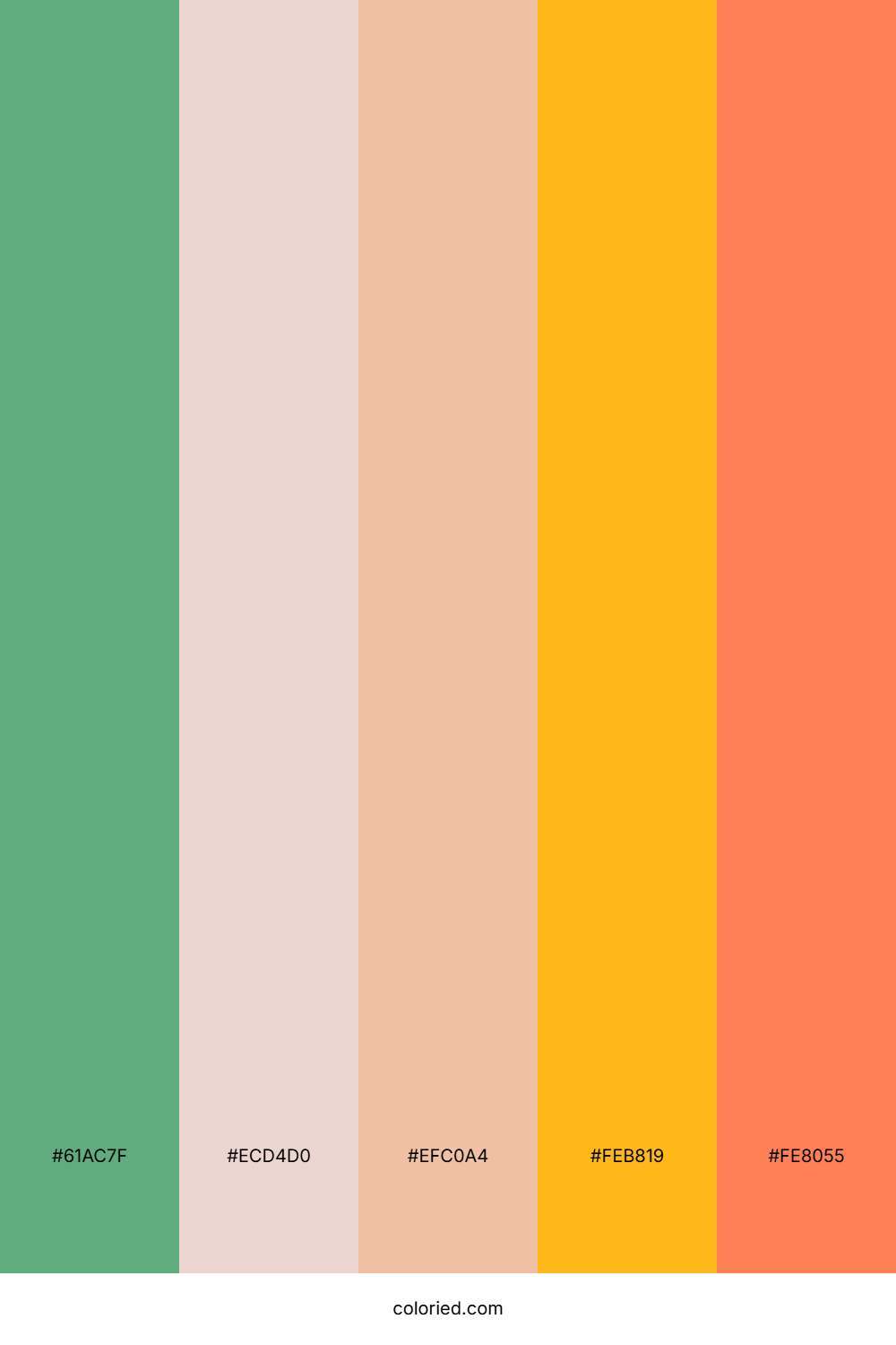 Mint Peach Sunset Palette