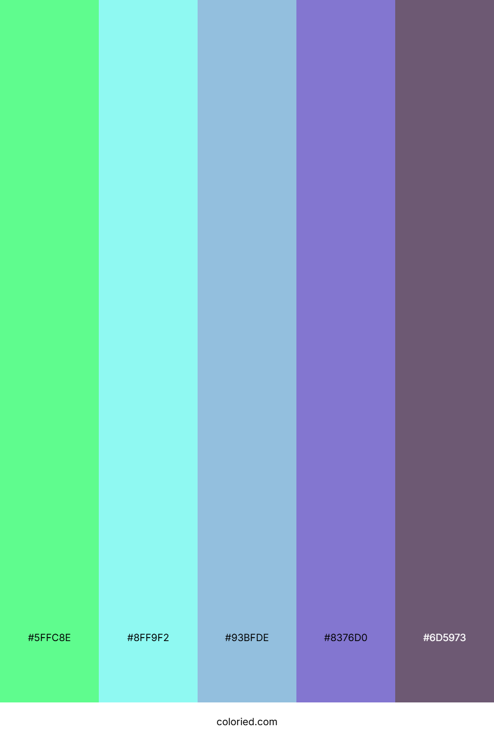 Minted Lagoon Dream Color Palette