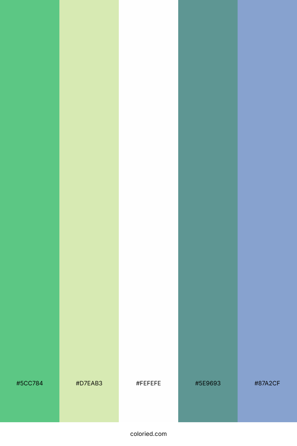 Minted Lagoon Sky Color Palette