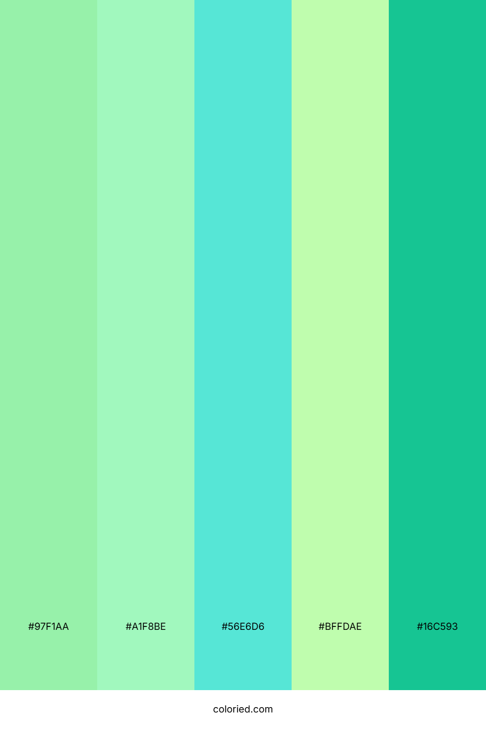 Minted Lagoon Spring Color Palette