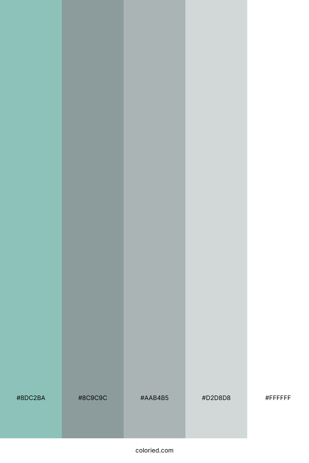 Minted Silver Cloud Color Palette