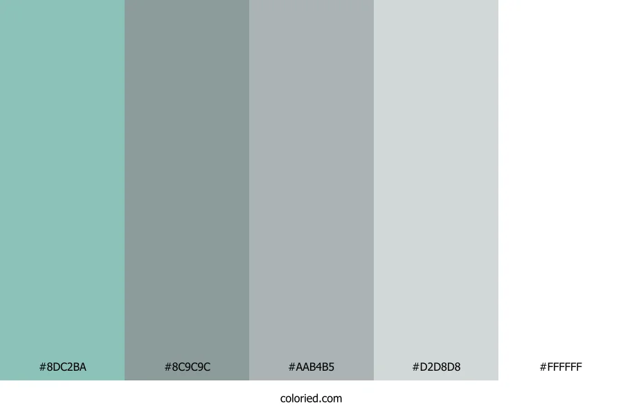 Minted Silver Cloud Color Palette