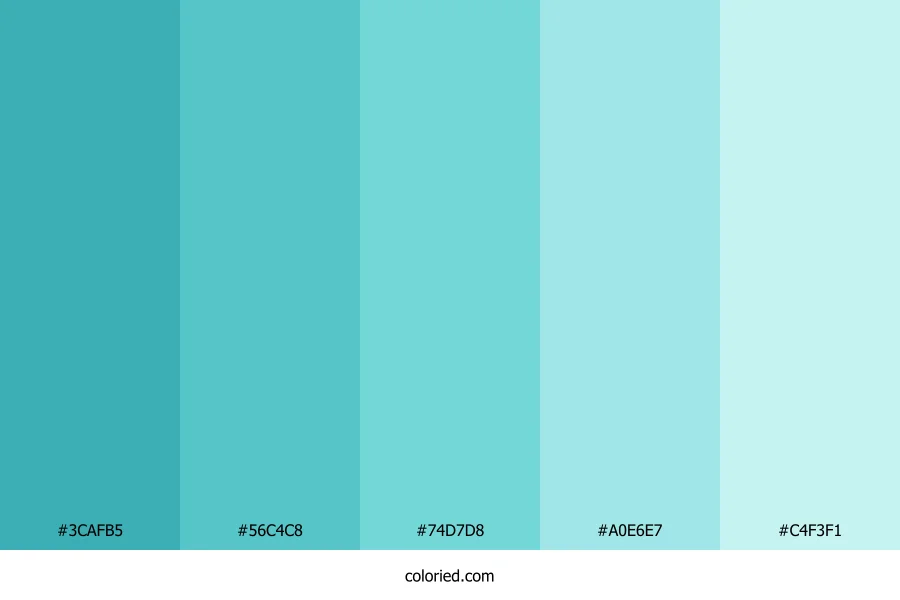 Minty Blue Color Palette