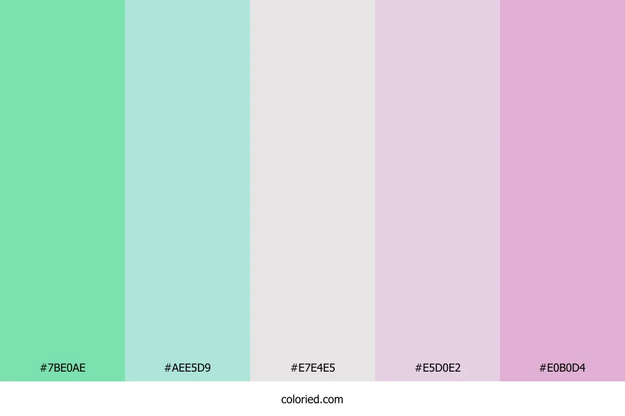 Minty Orchid Dream Color Palette