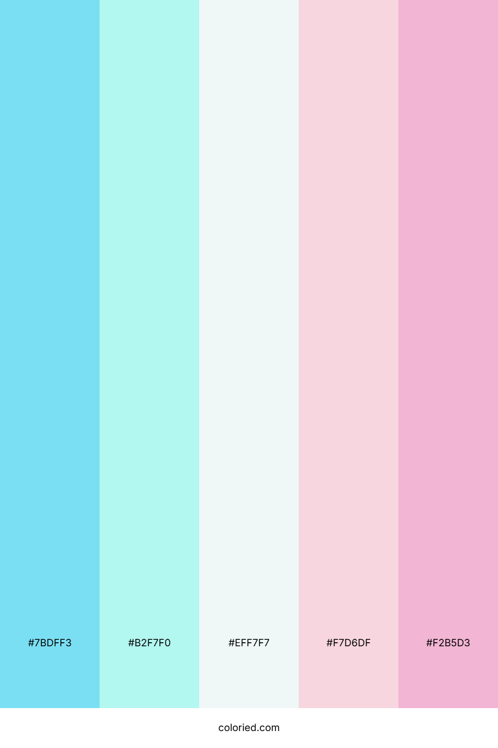 Minty Pastel Wave Color Palette