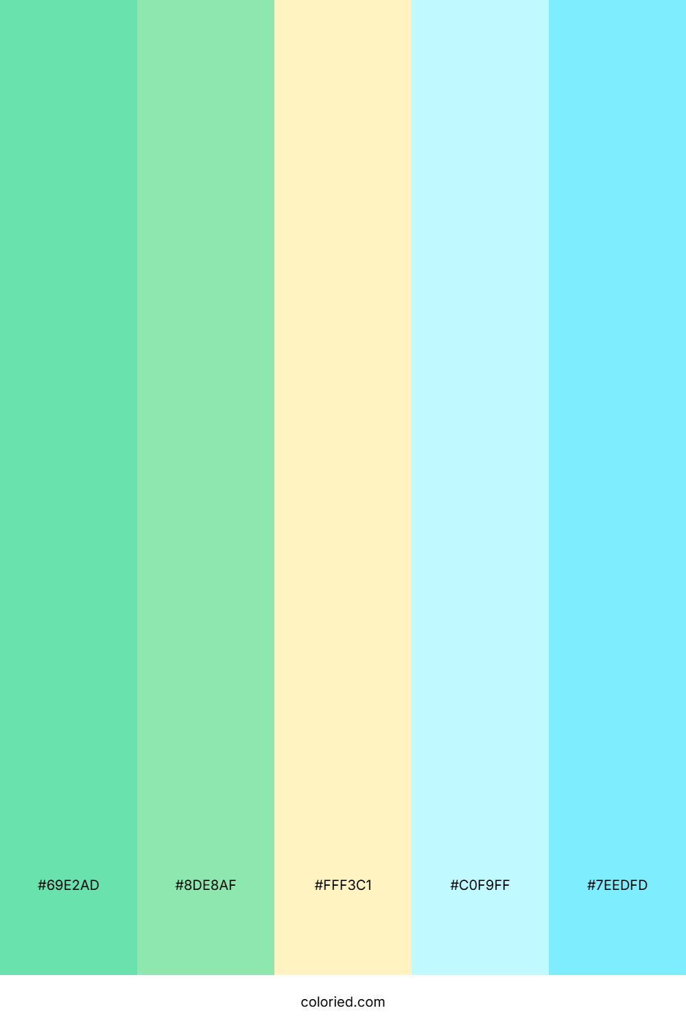 Minty Summer Sky Palette