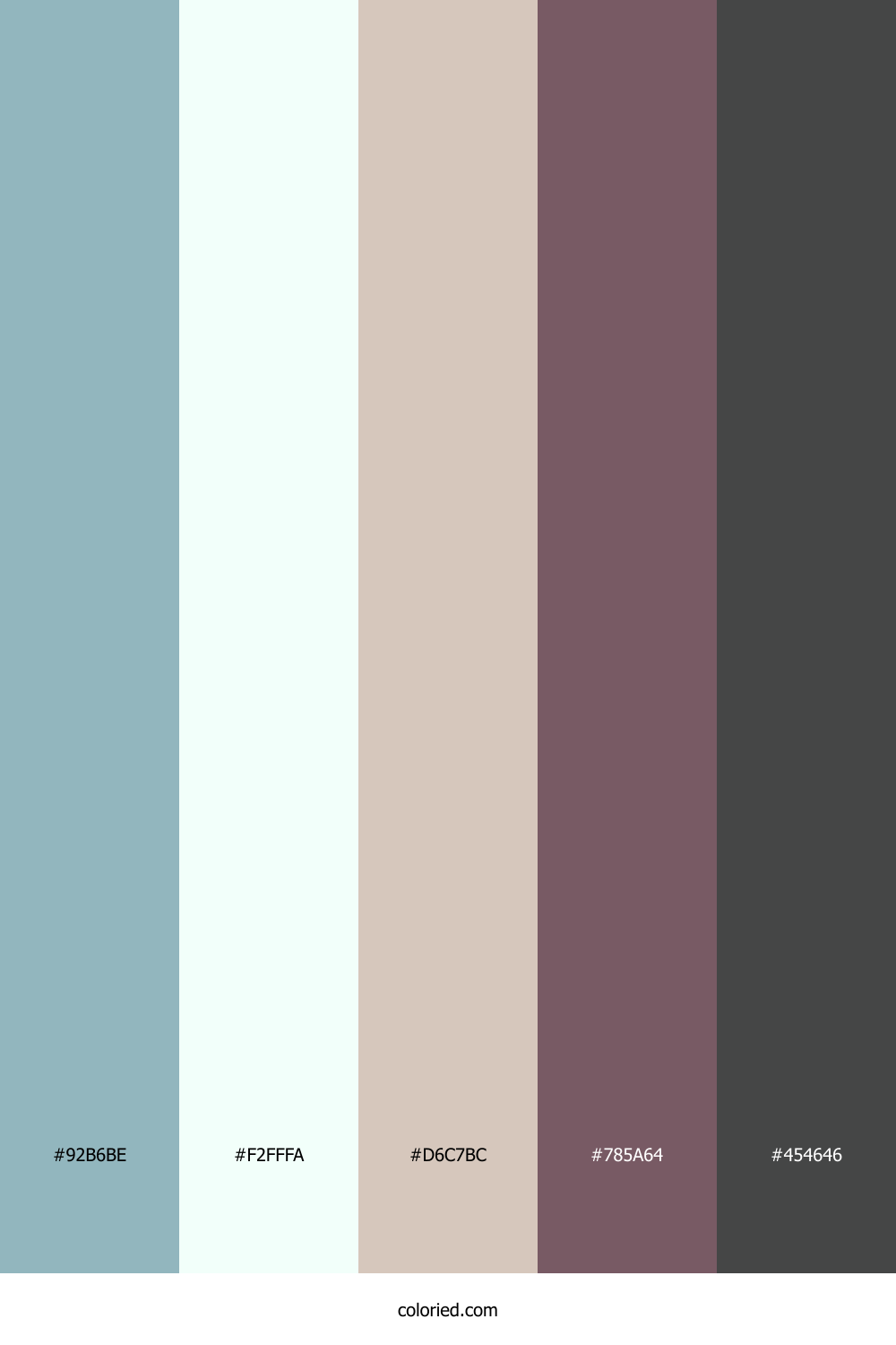 Mist Aqua Taupe Palette
