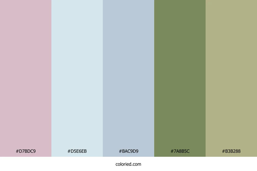 Mist Garden Bloom Color Palette