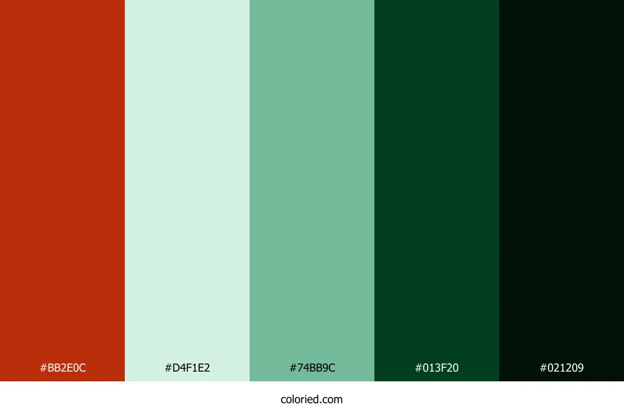 Mistletoe Evergreen Joy Color Palette