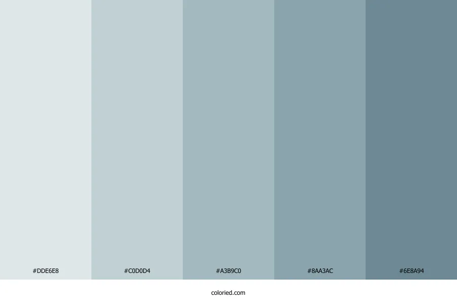 Misty Blue Color Palette