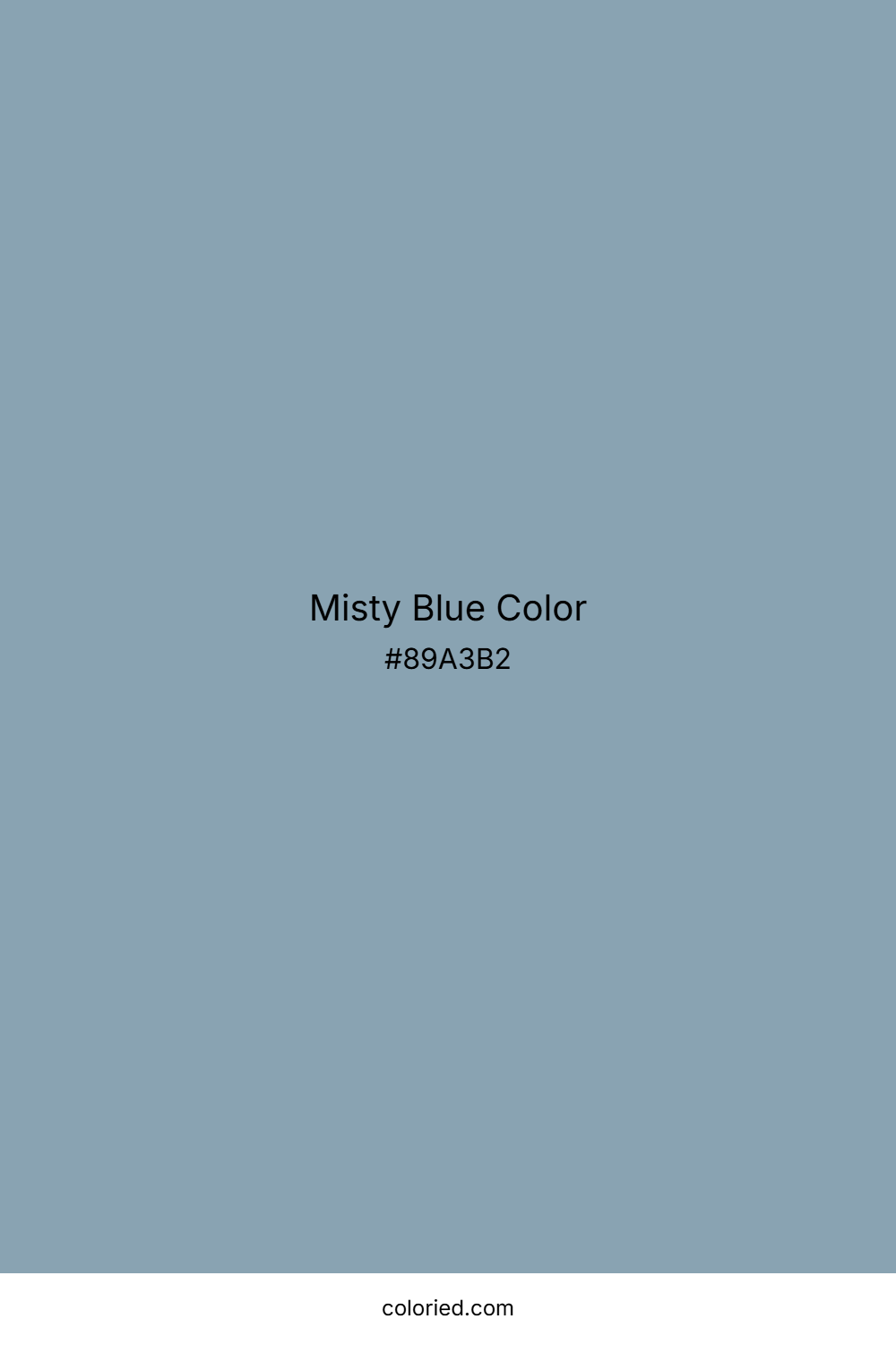 Misty Blue Color