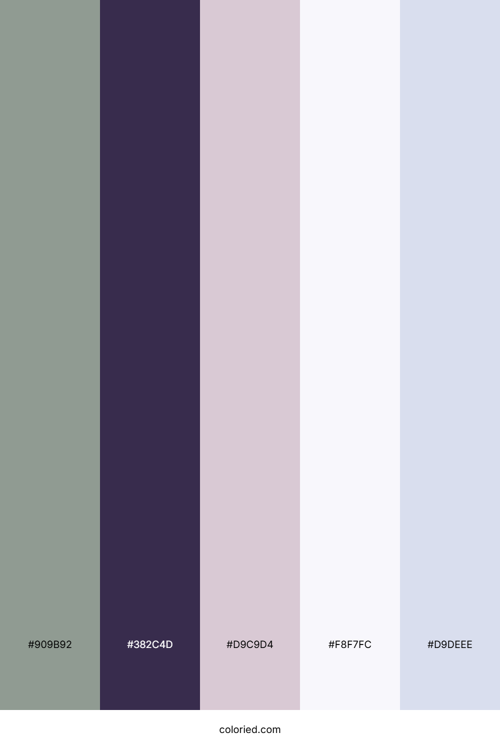 Misty Heather Twilight Color Palette