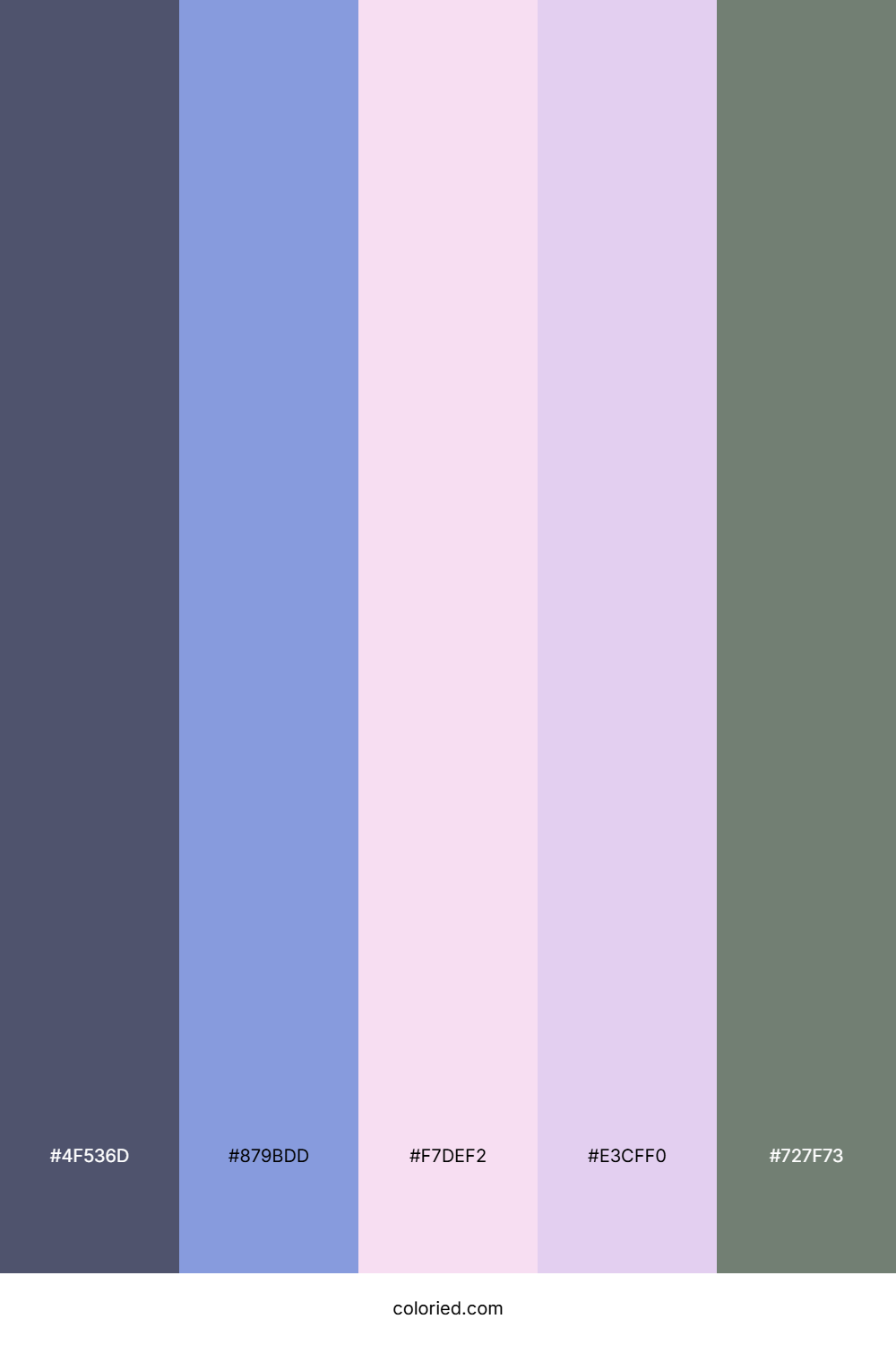 Misty Lavender Garden Color Palette