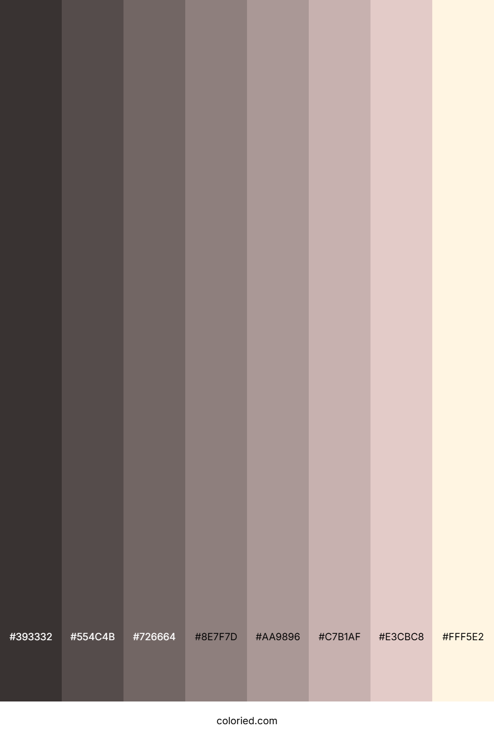 Misty Rose Color Shades