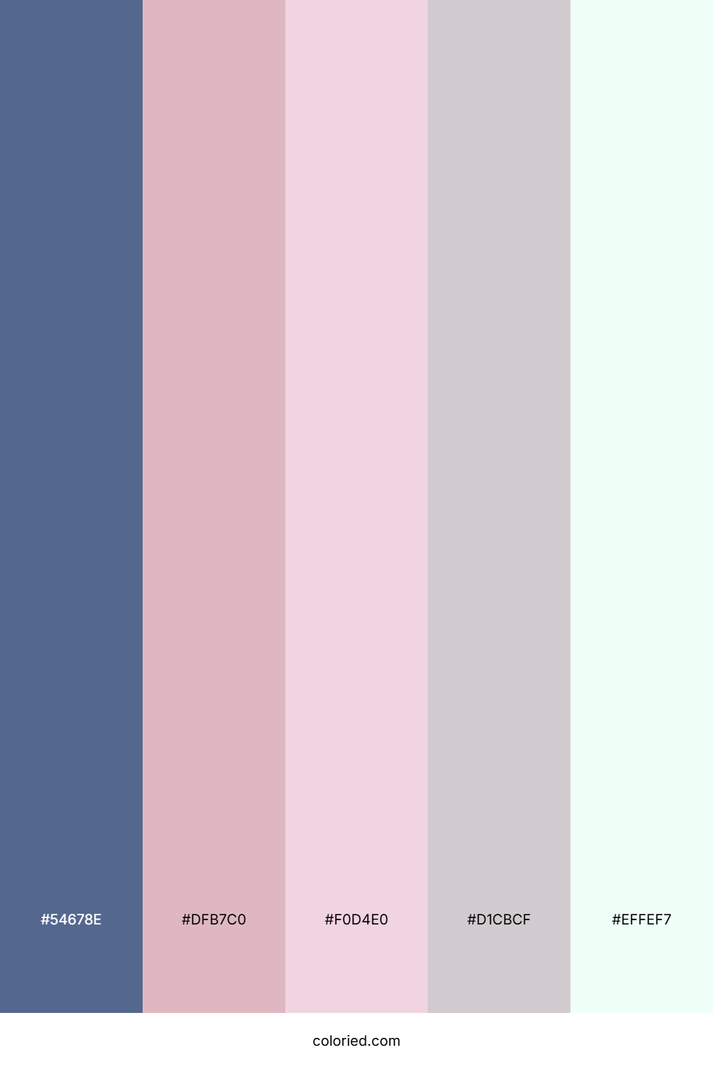 Misty Rose Sky Color Palette