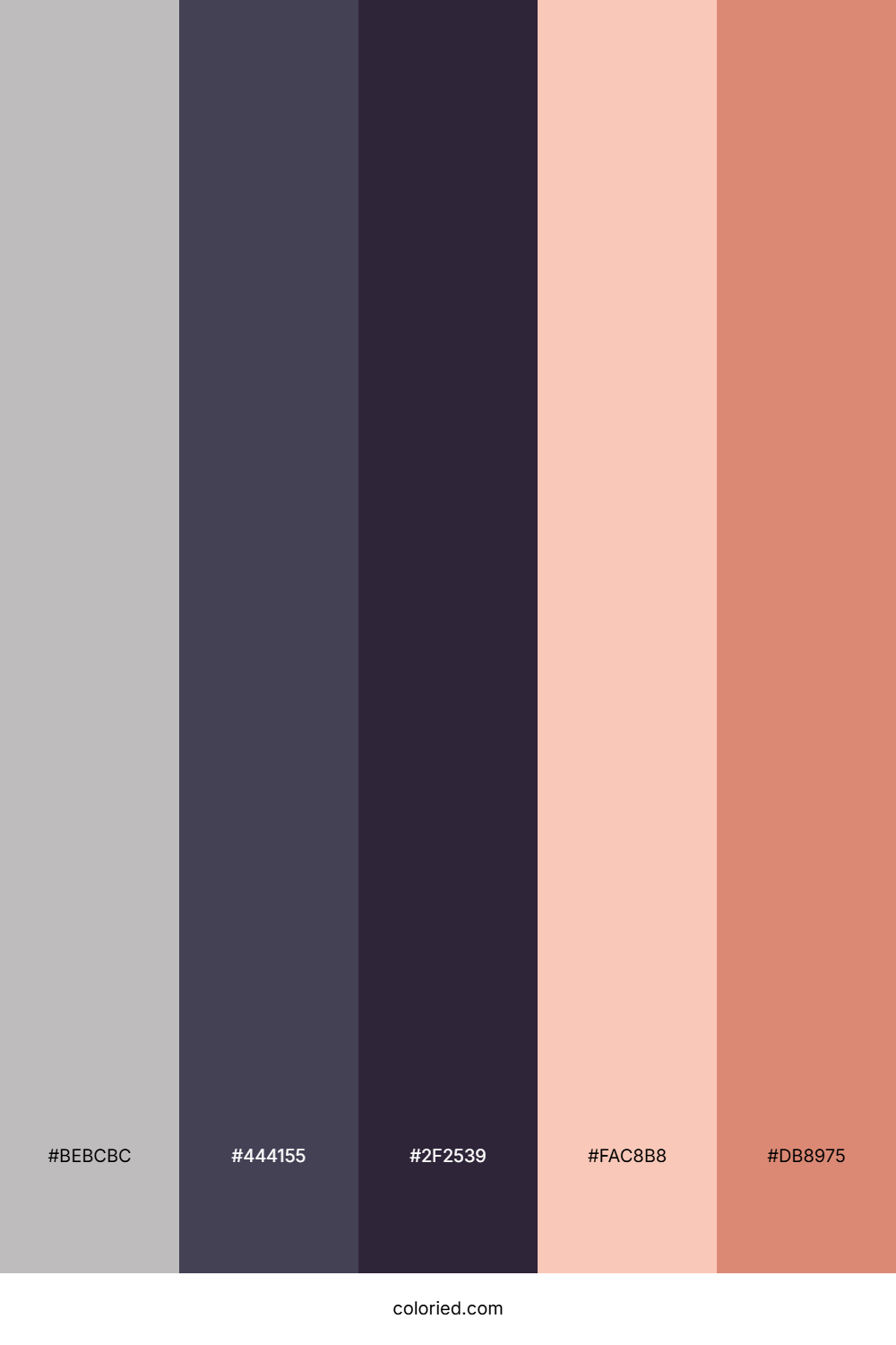 Misty Rose Twilight Color Palette