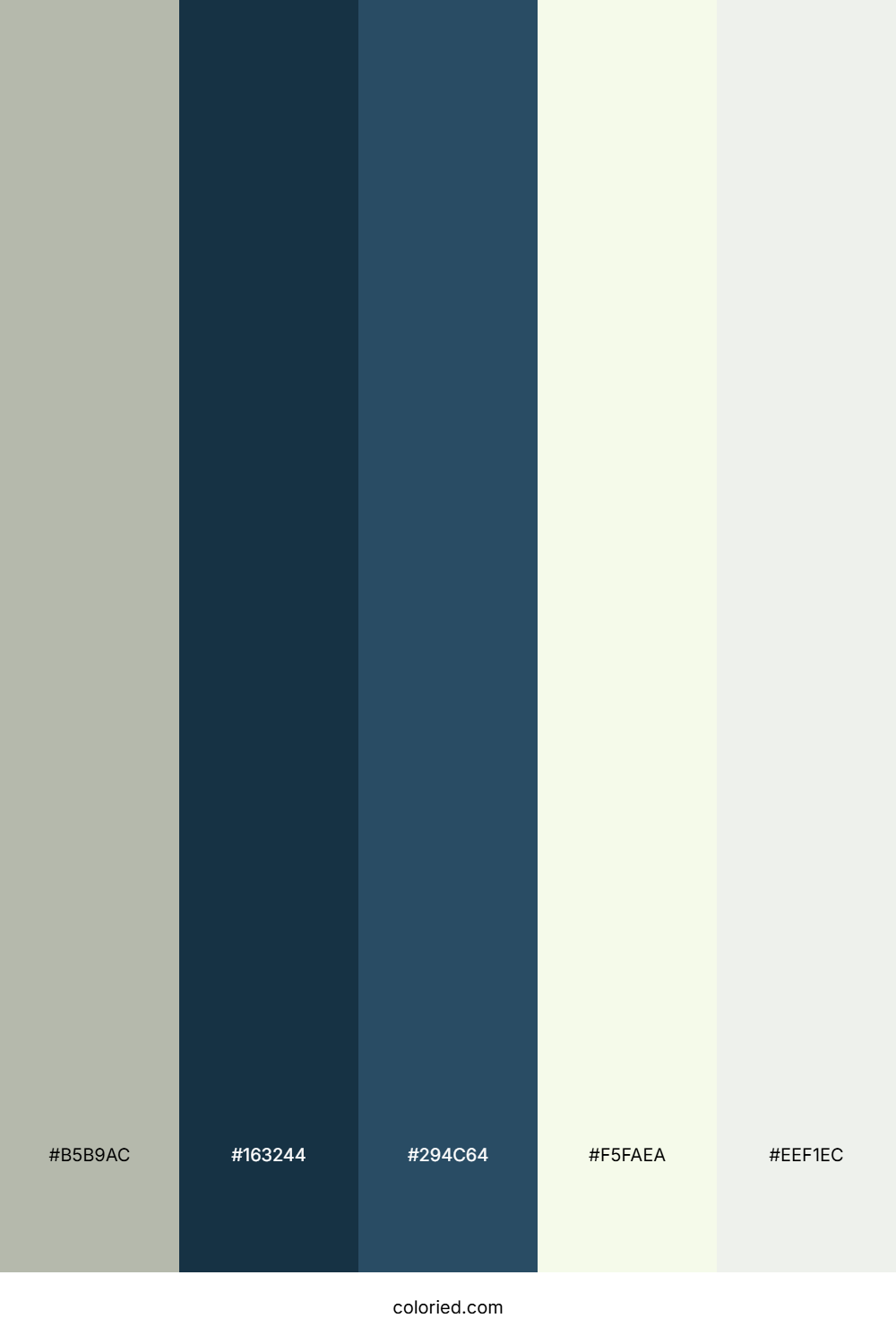 Misty Sage Harbor Color Palette