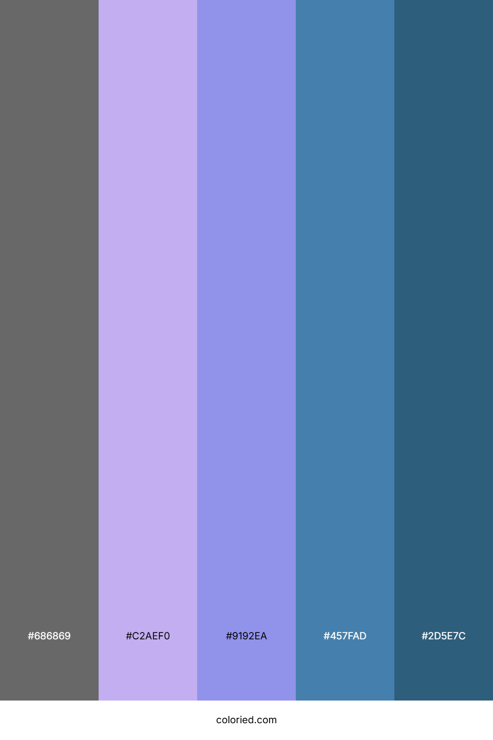 Misty Twilight Blue Color Palette
