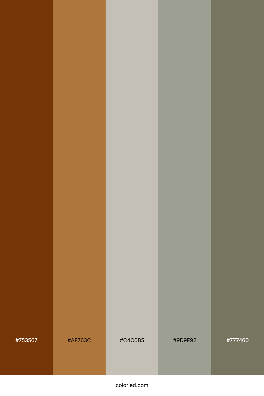 Mocha Almond Sage Color Palette