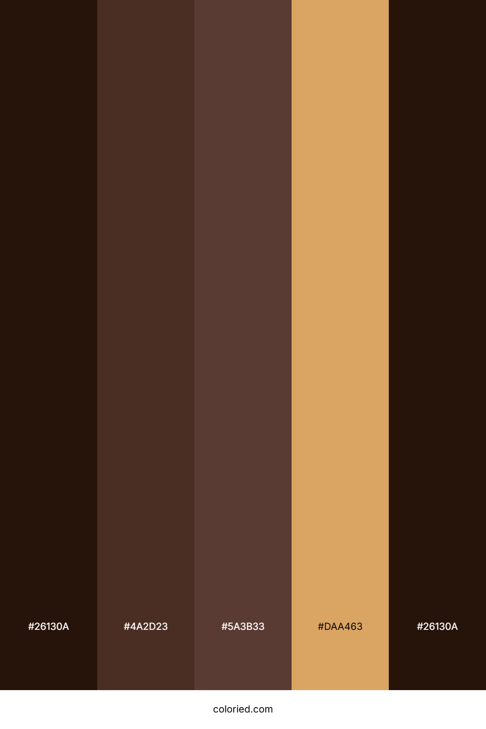 Mocha And Caramel Color Palette