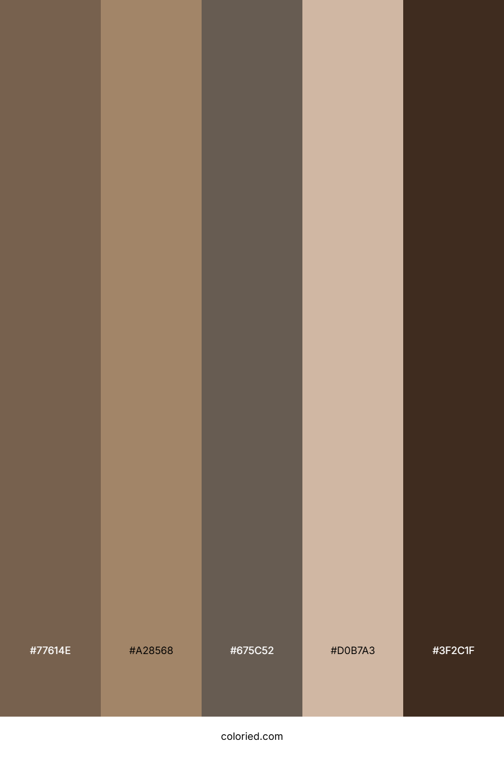 Mocha and Tan Color Palette