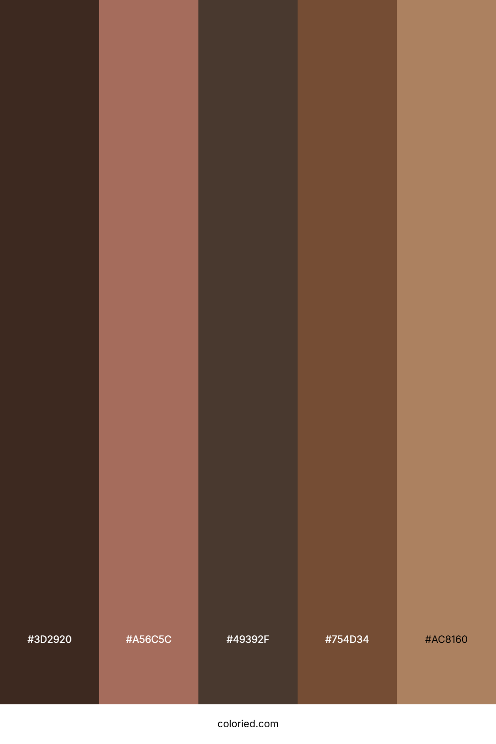 Mocha Chestnut Drift Color Palette