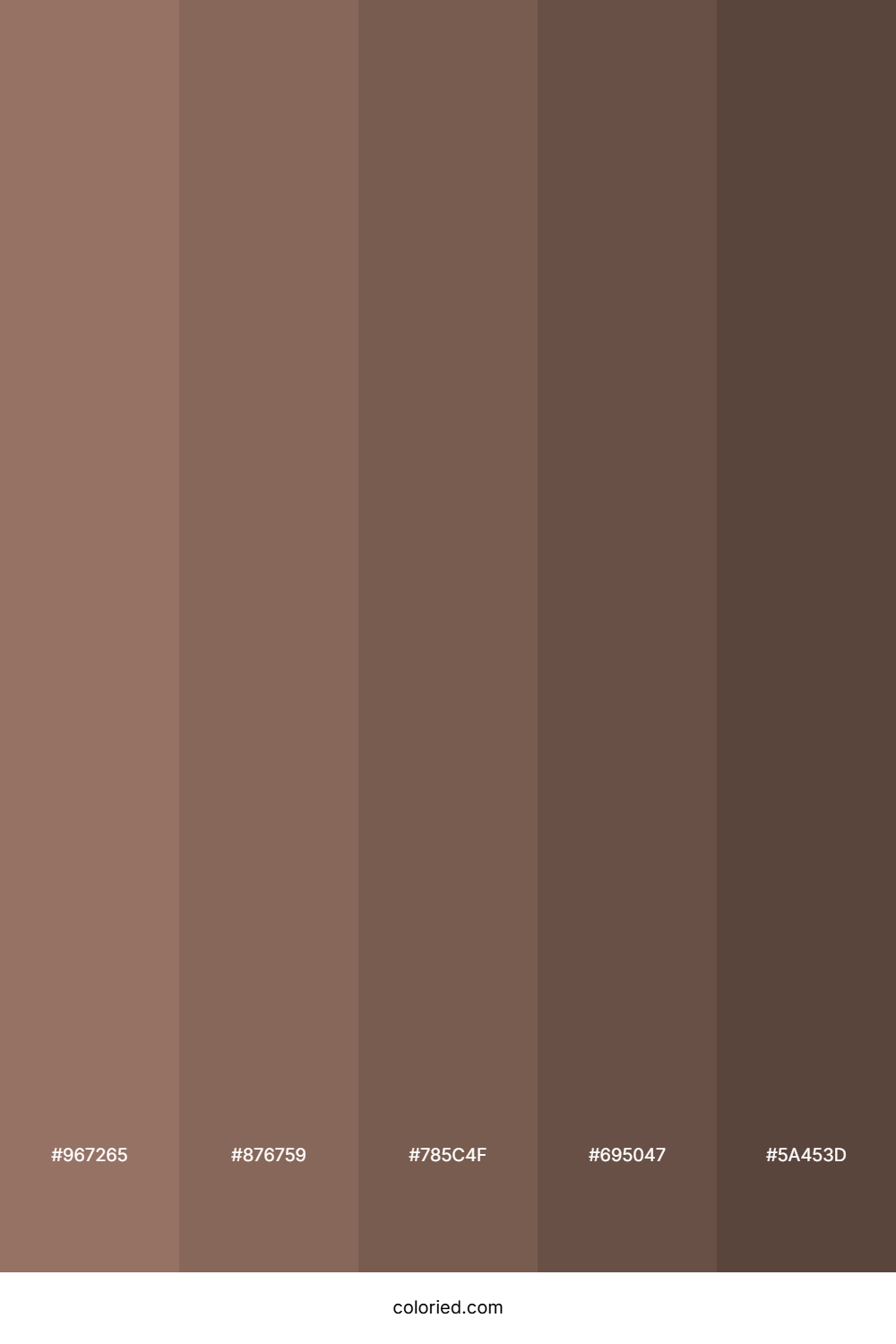 Mocha Mist Brown Color Palette