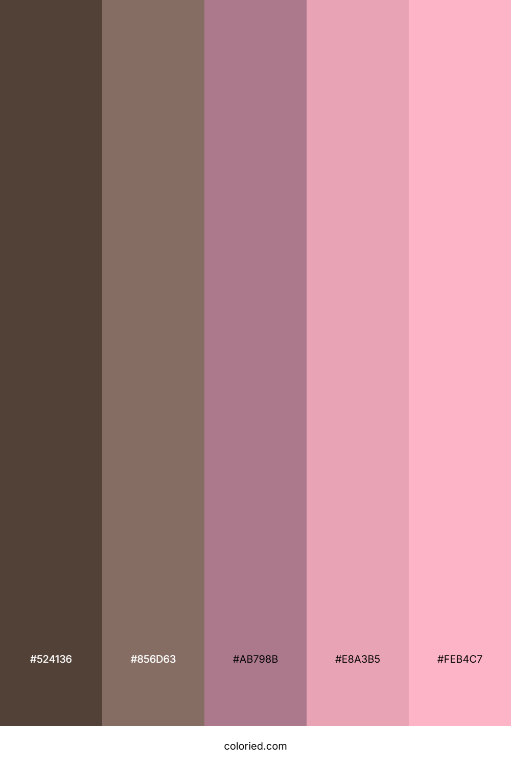 Mocha Rose Color Palette