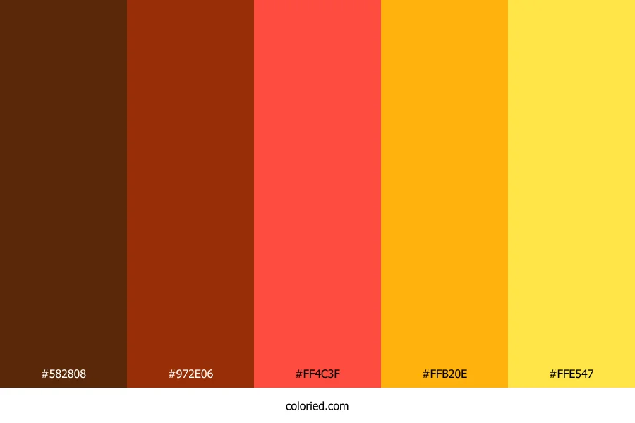 Molten Citrus Glow Color Palette